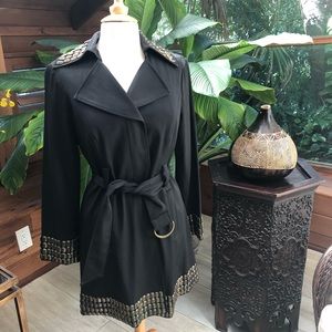 INC Studded Trench Coat
